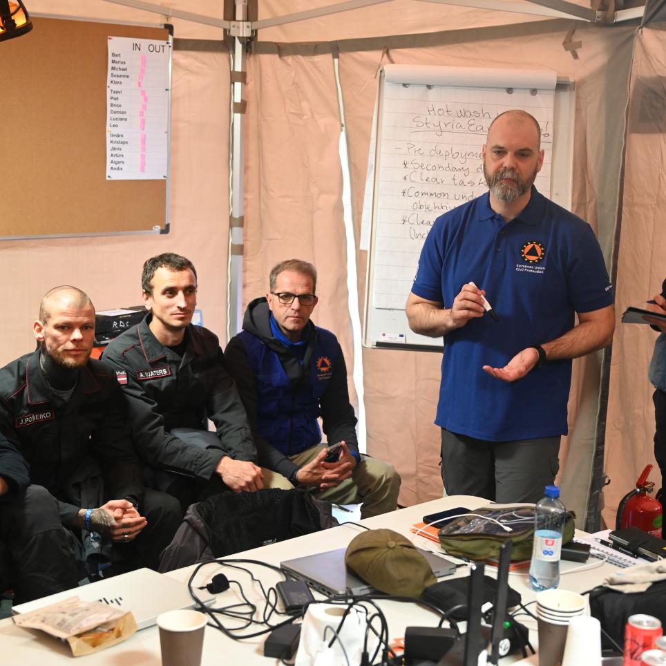 Team members of the EUCPT and LV TAST are shown.