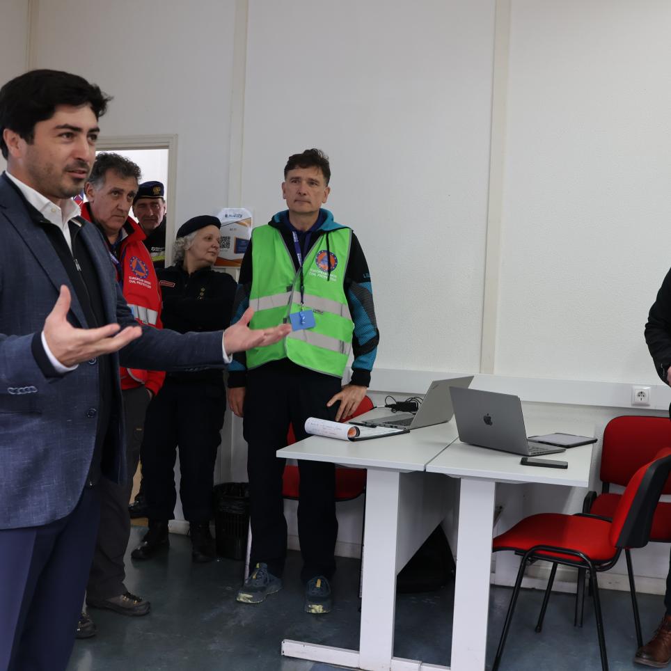 VIP visit from the Chief of Staff of the Secretary of State for Civil Protection Portugal.