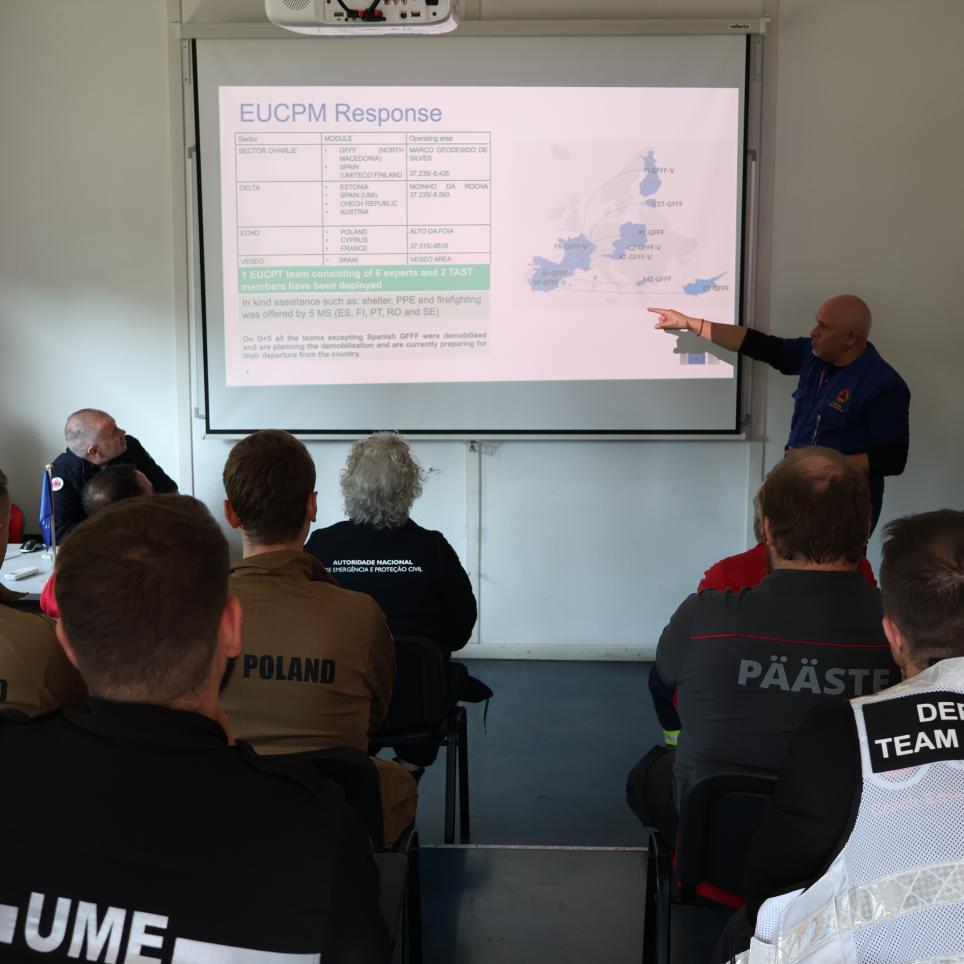 Final handover meeting.