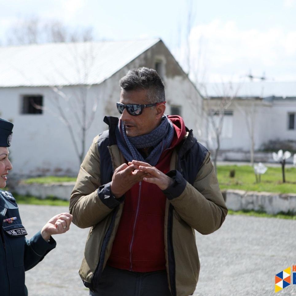  EU-RESPOND Site visit at the Lusakert Training Center - Armine Hayrapetyan & Christophe Debray