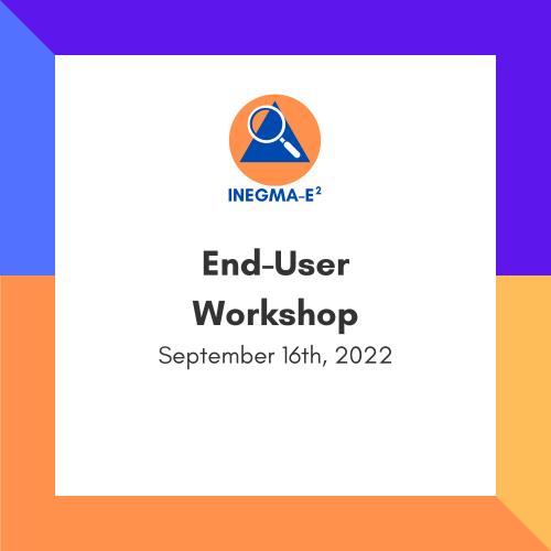 INEGMA-E2 UCPKN news image end-user requirements workshop September 16th