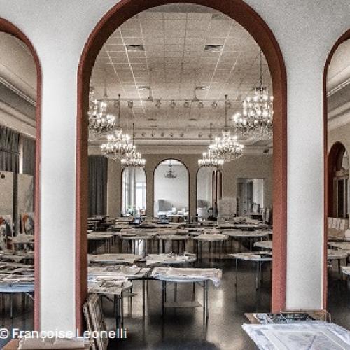 Processing (drying) room for collections impacted by the sea flooding event of October 2018 - Menton, France 