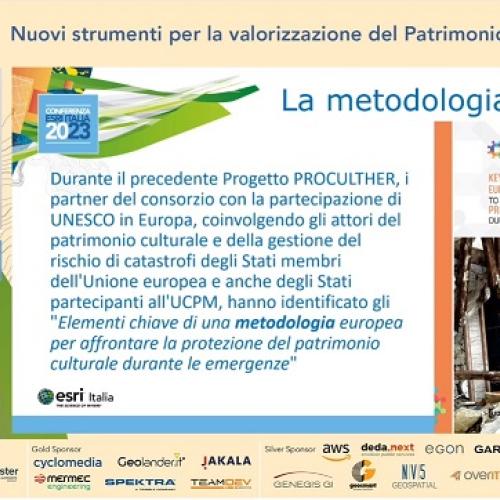 Project GIS expert sharing the PROCULTHER Methodology