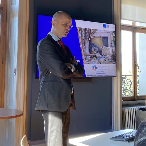 R. Kimmel presenting the project ©Ville de Genève