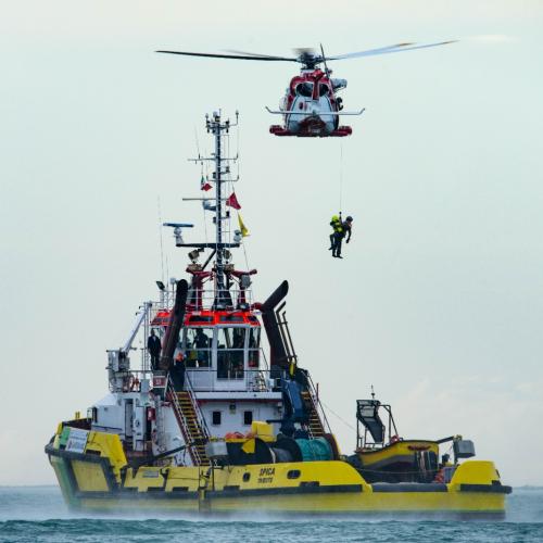 Transnational team of firefighters trained by the Italian Coast Guard