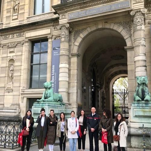 Visit of the Croatian delegation to the C2RMF  © Isabelle Hilaire/DCIS/Ministry of Interior