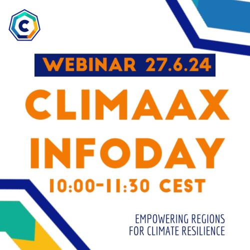 Banner for the CLIMAAX project InfoDay