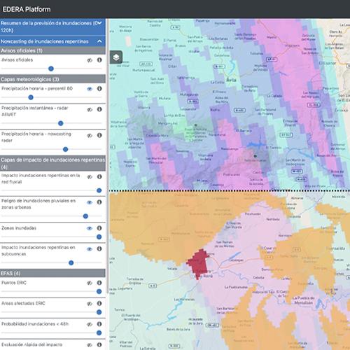 Screenshot of the EDERA platform