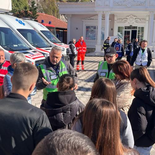 Meeting with the students of 28 Nentori High School, Shkoder