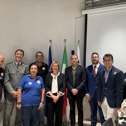 Speakers in TEMA press conference in Sardinia