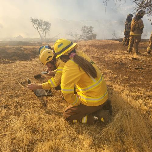 EWED_with CONAF at the Manuel Rodríguez wildfire
