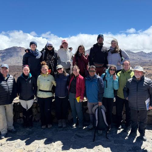 12 participants from different countries attended to the International Field Course on Physical Volcanology held in Tenerife (Canary Islands)