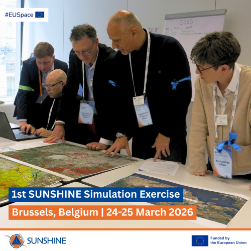 Civil protection experts in action during the first SUNSHINE SIMEX