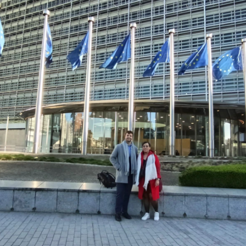Laila AMZIL and Louis MONNOT at the European Commission