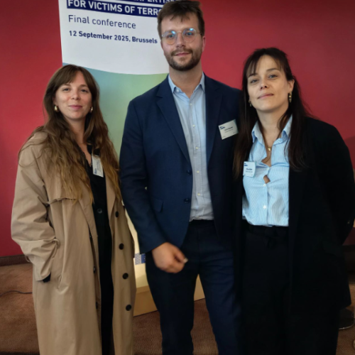 The SADJAV Team at the European Commission The SADJAV team at the European Commission for the final conference of the Center of Expertise for Victims of Terrorism