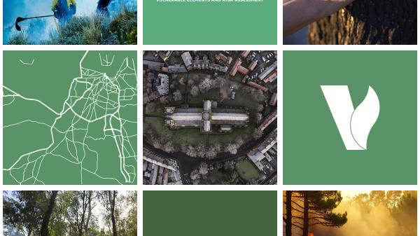 A square image with photos of several hazards and the VERA logo