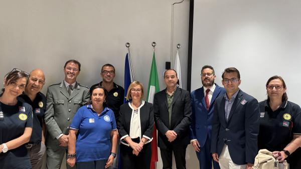 Speakers in TEMA press conference in Sardinia