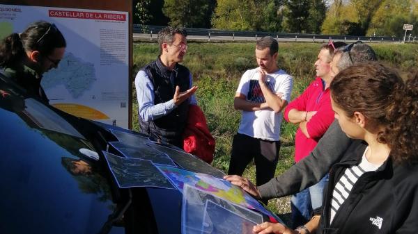 FIRE-SCENE_Field visit with mayors and landowners in the Ribera Salada pilot.