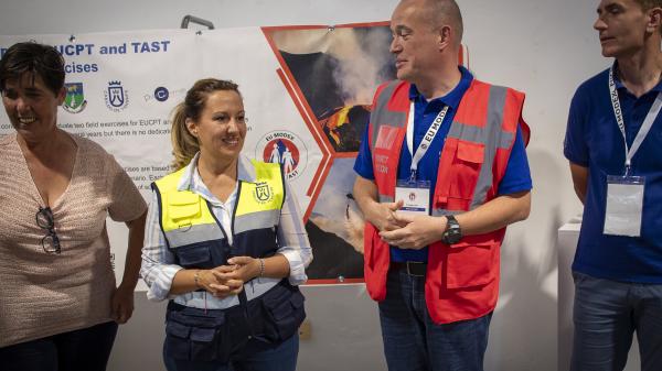 Project staff and President