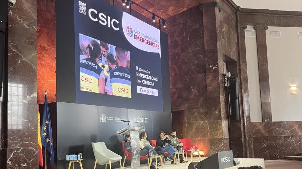 "Emergencies with Science" event held in Madrid on Monday, October 13, 2025.