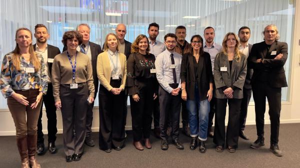Kick-off meeting of the EU-RESPOND HNS TTX project, members of the Consortium and the UE