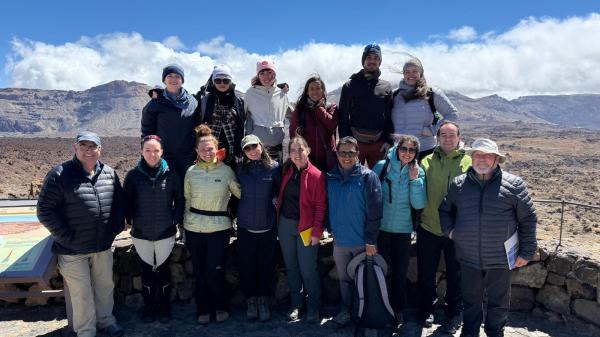 12 participants from different countries attended to the International Field Course on Physical Volcanology held in Tenerife (Canary Islands)
