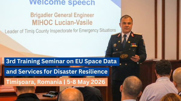 Lucian-Vasile Mihoc giving an opening speech at the SUNSHINE 3rd Training Seminar