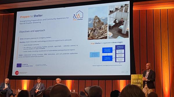 António Correia presented the Prep2Shelter project at the 3rd National Conference on Public Policies for Civil Protection